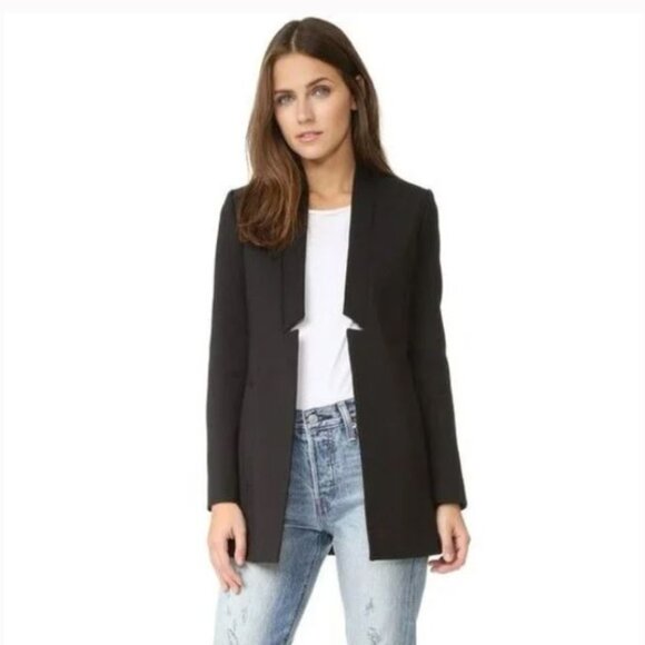 NEW AYR The Coup Blazer Black Sz 4 - Picture 1 of 7